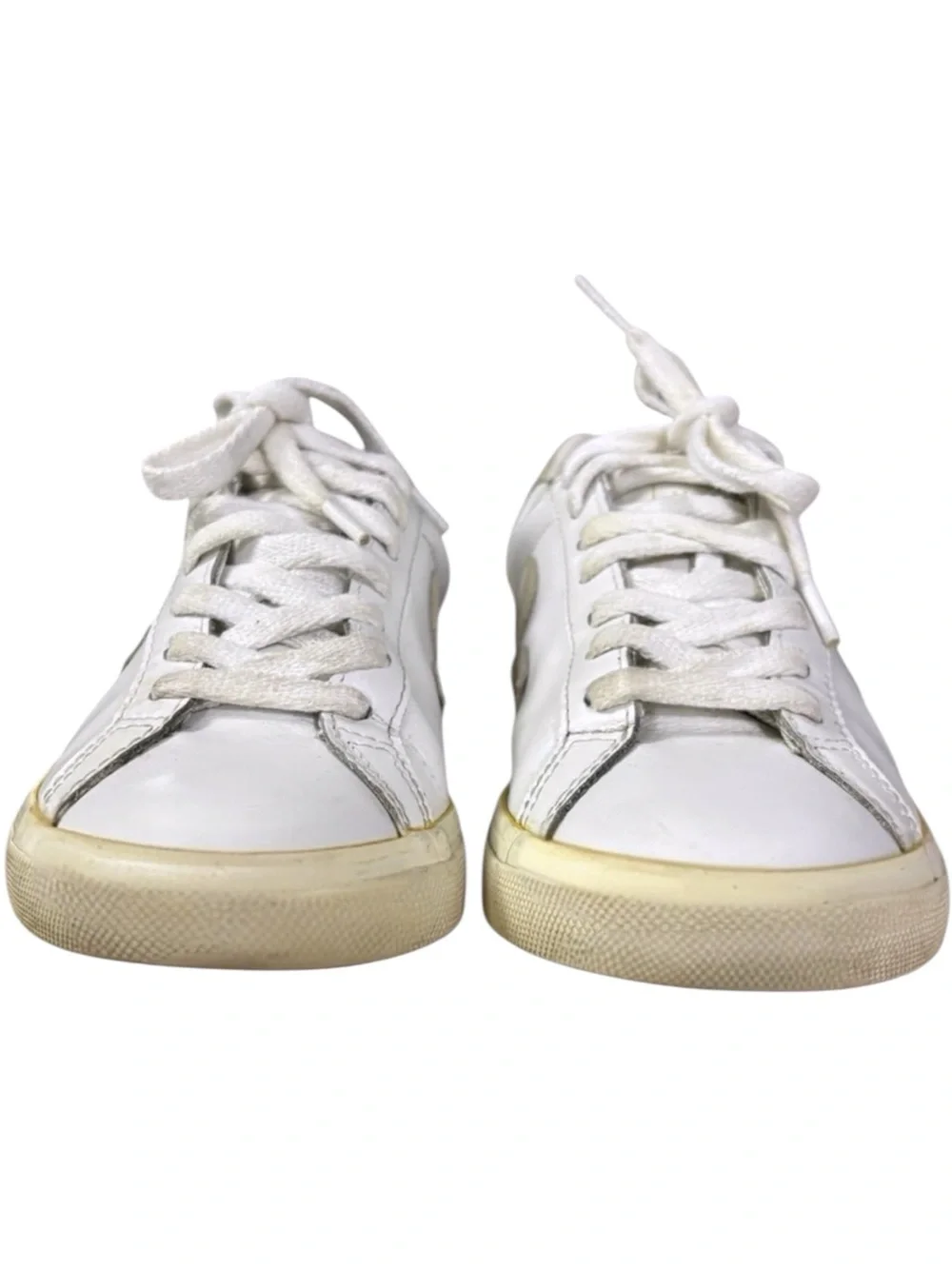 Veja Esplar Bi-Color Extra White Sable Low Top Sneakers Size 5